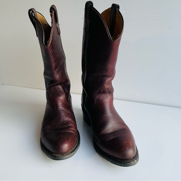 Double-H Boot Men's 12" Leather Western Work Boot 1602 Size 10 EE Black Walnut - Picture 2 of 14